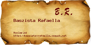 Baszista Rafaella névjegykártya